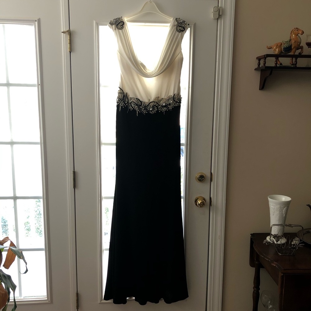 Black & White Evening Gown